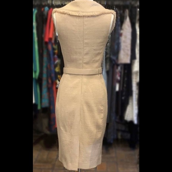 NWOT Christian Dior boucle wide collar belted dress - Picture 2 of 8